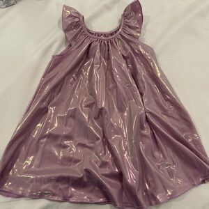 Cheeky Plum Shiny Lavender Lame Dress